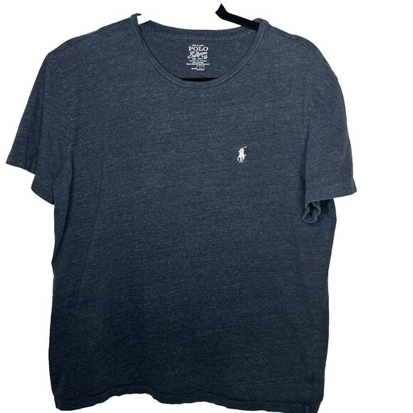 Polo Ralph Lauren Women's T Shirt Navy Blue Size Medium  Nautical Preppy - Picture 1 of 10